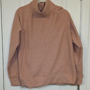 GAP Women's Turtleneck Sweater in Pink - Nursing Friendly